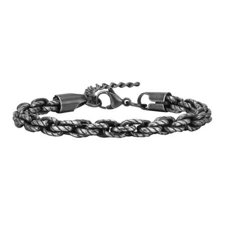 Stylový náramek s černým pokovením Troli