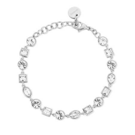 Luxusní ocelový náramek s čirými krystaly Symphonia BYM168 Brosway
