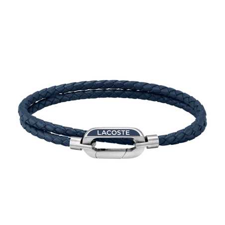 Pánský kožený náramek Starboard 2040112 Lacoste / Délka: 17,5 cm