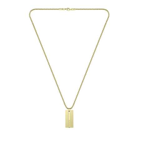 Elegantní pozlacený náhrdelník pro muže Adventurer 2040090 Lacoste