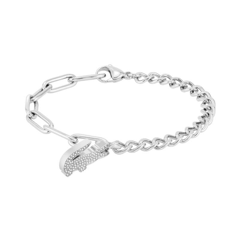 Dámský ocelový náramek s krystaly Crocodile 2040146 Lacoste Dámský ocelový náramek s krystaly Crocodile 2040146 Lacoste