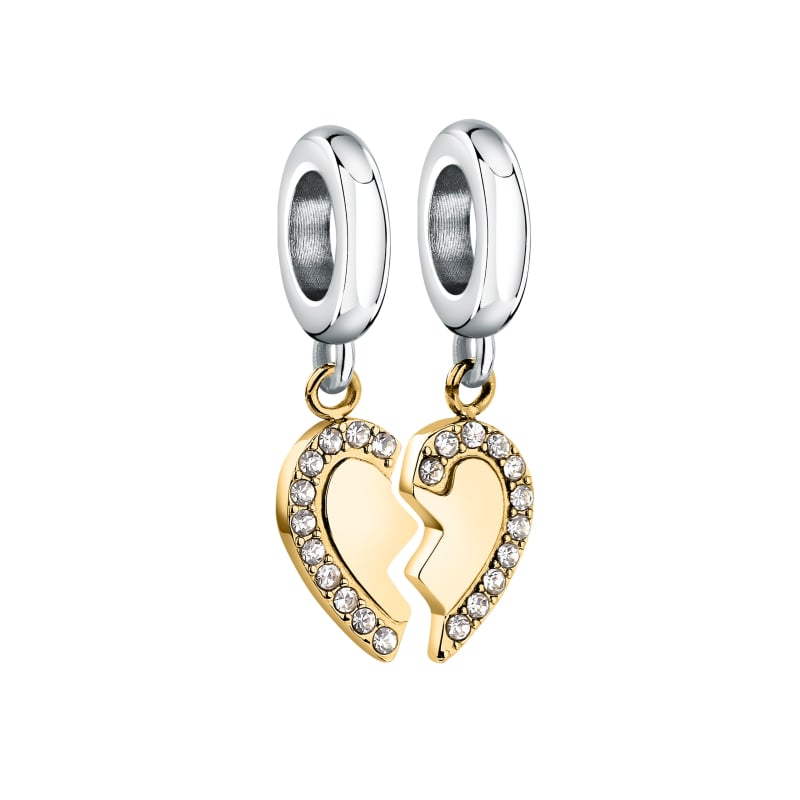 Romantické bicolor přívěsky Srdíčka Drops SCZ1358 (2 ks přívěsků) Morellato