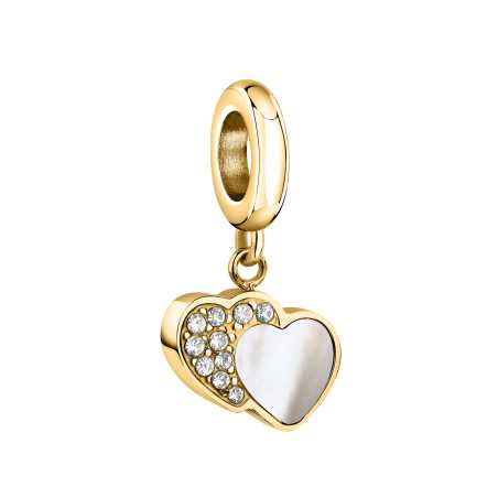 Něžný pozlacený přívěsek se srdíčky Drops SCZ1359 Morellato