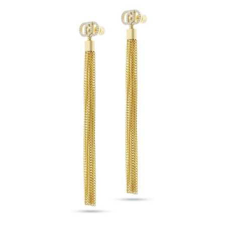 Dlouhé pozlacené náušnice s řetízky LJ2648 Liu Jo