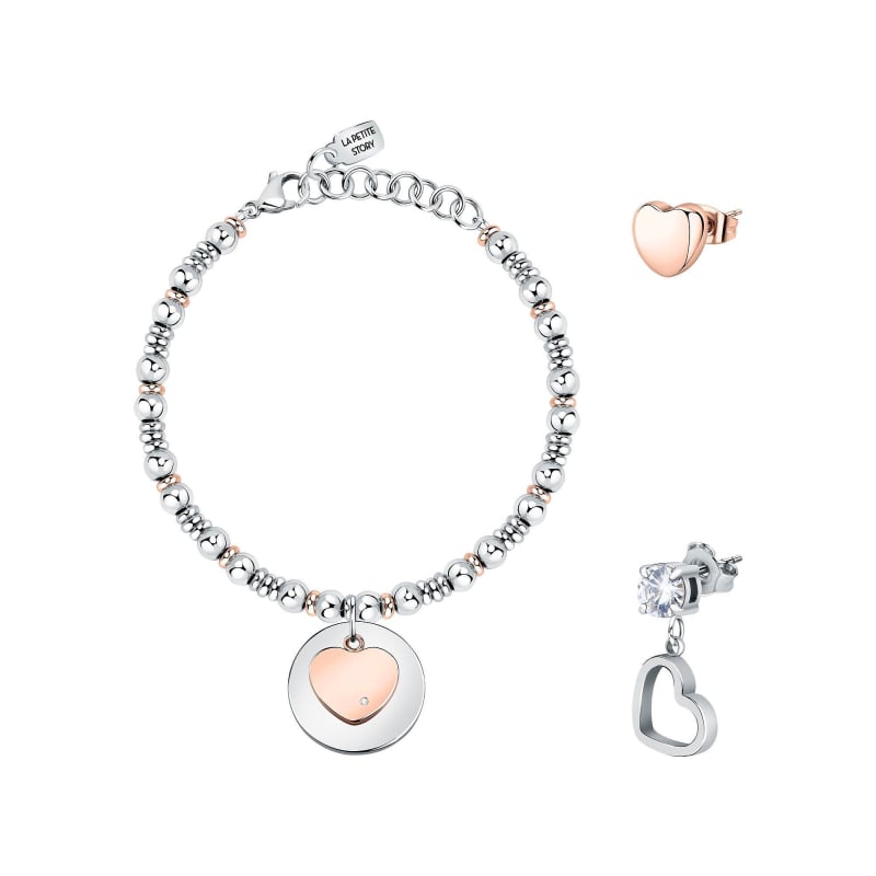 Romantický set šperků Love LPS20ASD04 (náramek, 2x single náušnice) La Petite Story Romantický set šperků Love LPS20ASD04 (náramek, 2x single náušnice) La Petite Story