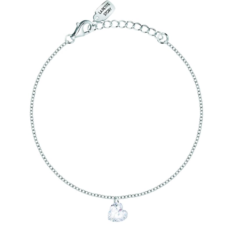 Něžný stříbrný náramek s čirým srdíčkem Silver LPS05AWV54 La Petite Story Něžný stříbrný náramek s čirým srdíčkem Silver LPS05AWV54 La Petite Story