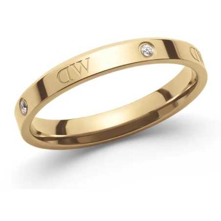 Originální pozlacený prsten s krystaly Classic Lumine DW0040028 Daniel Wellington / Obvod: 68 mm - 68 mm