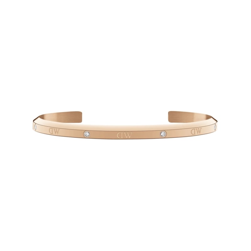 Módní pevný pozlacený náramek Classic Lumine DW004005 Daniel Wellington / Délka: 18,5 cm