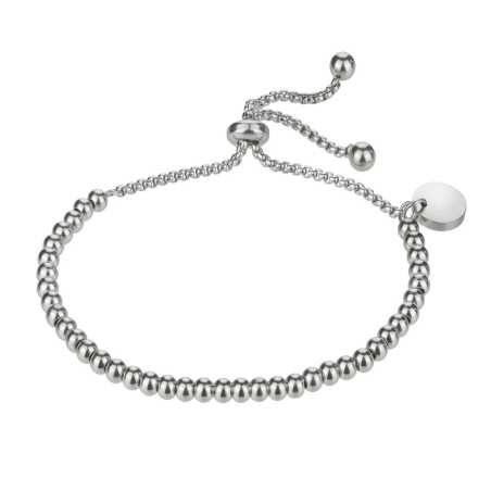 Nadčasový korálkový náramek z oceli Paris EWB24009S Emily Westwood