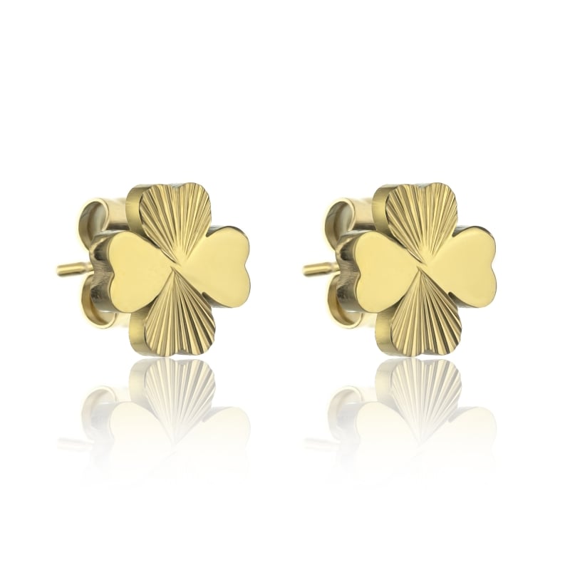 Pozlacené náušnice Čtyřlístky Macie EWE24012G Emily Westwood Pozlacené náušnice Čtyřlístky Macie EWE24012G Emily Westwood