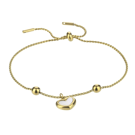 Romantický ocelový náramek se srdíčky Jazlyn EWB24001G Emily Westwood