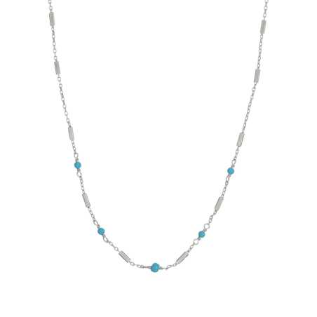 Něžný stříbrný náhrdelník s tyrkysem AL3243-Argento-Turchese Alisia