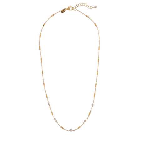 Něžný pozlacený náhrdelník s perletí AL3243-Oro-Madreperla Alisia