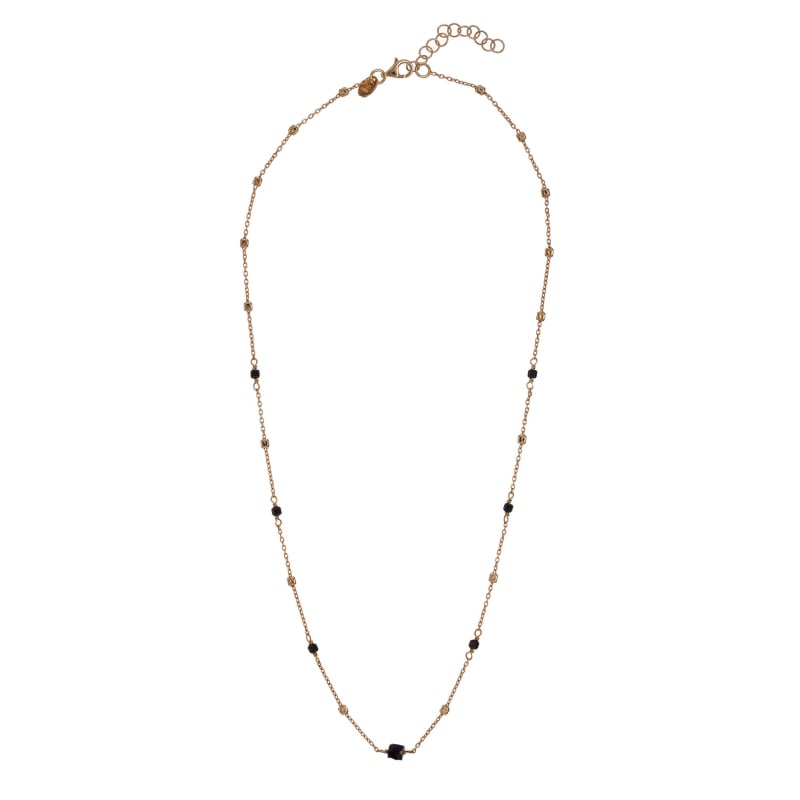 Stylový pozlacený náhrdelník s černým spinelem AL4098-Oro-Spinello Alisia Stylový pozlacený náhrdelník s černým spinelem AL4098-Oro-Spinello Alisia