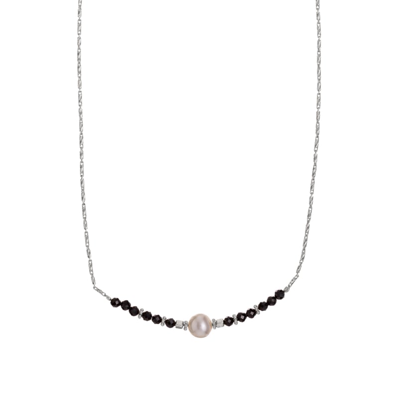 Stříbrný náhrdelník s korálky spinelu a pravou perlou AL4109-Argento-Spinello Alisia Stříbrný náhrdelník s korálky spinelu a pravou perlou AL4109-Argento-Spinello Alisia