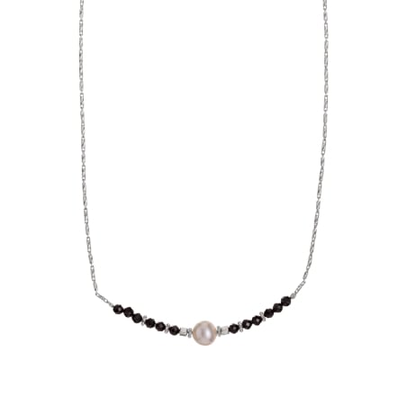 Stříbrný náhrdelník s korálky spinelu a pravou perlou AL4109-Argento-Spinello Alisia
