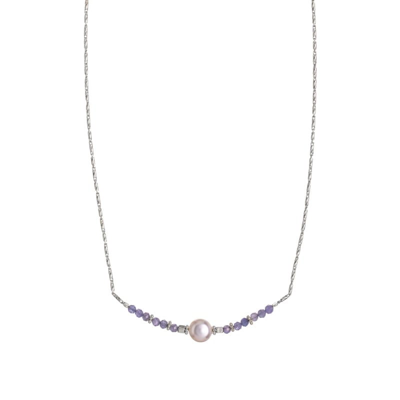 Stříbrný náhrdelník s korálky tanzanitu a pravou perlou AL4109-Argento-Tanzanite Alisia Stříbrný náhrdelník s korálky tanzanitu a pravou perlou AL4109-Argento-Tanzanite Alisia