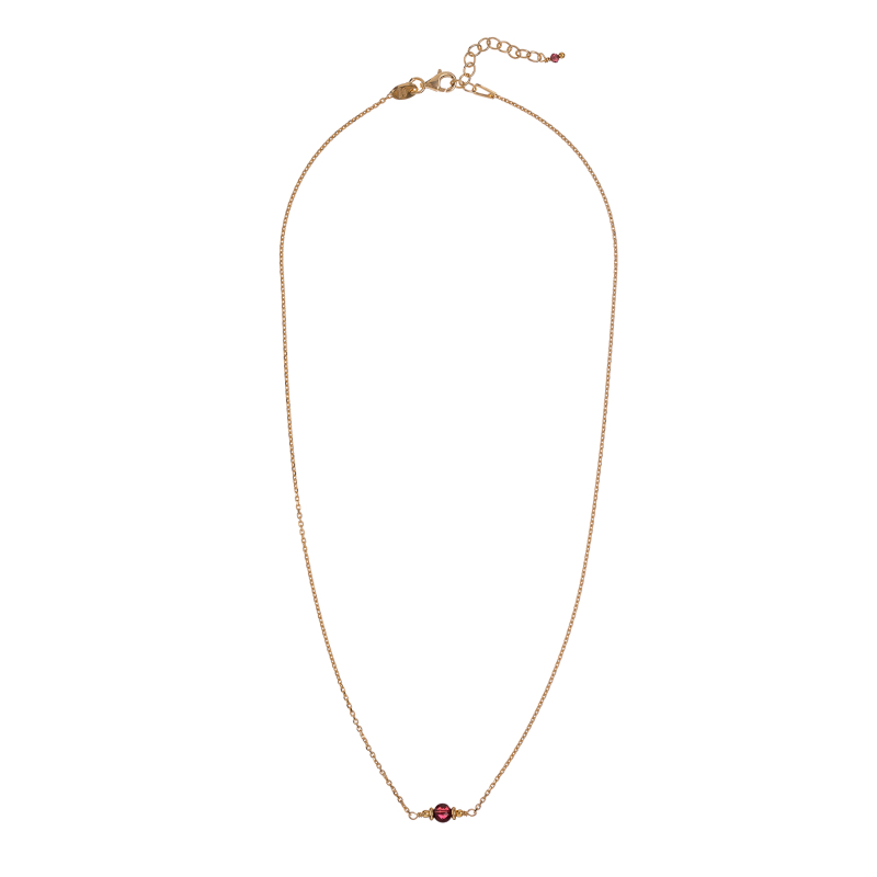 Minimalistický pozlacený náhrdelník s granátem AL4895-Oro-Granato Alisia Minimalistický pozlacený náhrdelník s granátem AL4895-Oro-Granato Alisia