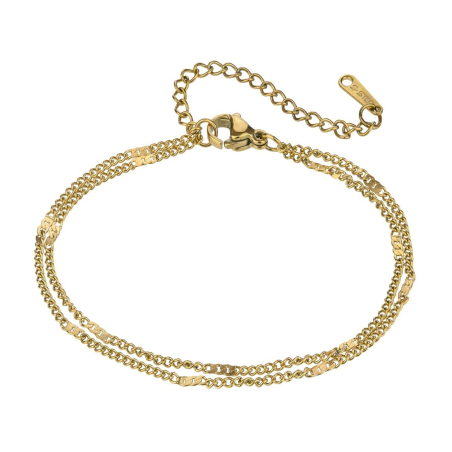 Pozlacený dvojitý náramek pro ženy Maia EWB24026G Emily Westwood