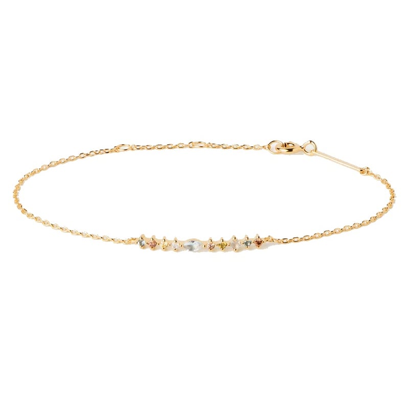 Pozlacený náramek s barevnými zirkony Lotus Colors PU01-845-U Pdpaola Pozlacený náramek s barevnými zirkony Lotus Colors PU01-845-U Pdpaola