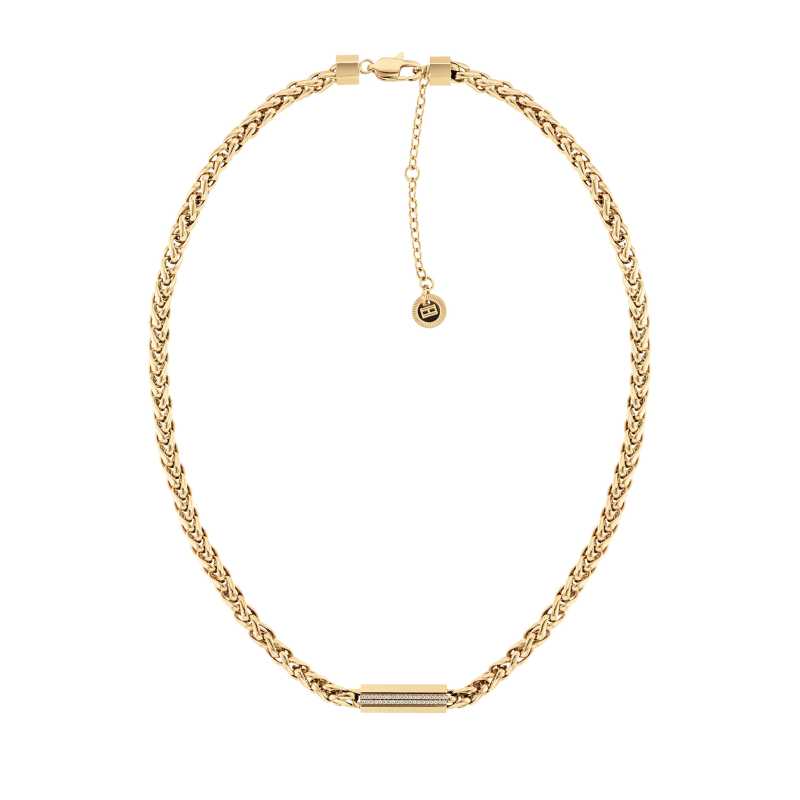 Módní pozlacený náhrdelník se zirkony 2780873 Tommy Hilfiger Módní pozlacený náhrdelník se zirkony 2780873 Tommy Hilfiger