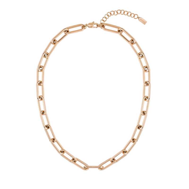 Masivní dámský náhrdelník z pozlacené oceli Tessa 1580200 Hugo Boss Masivní dámský náhrdelník z pozlacené oceli Tessa 1580200 Hugo Boss