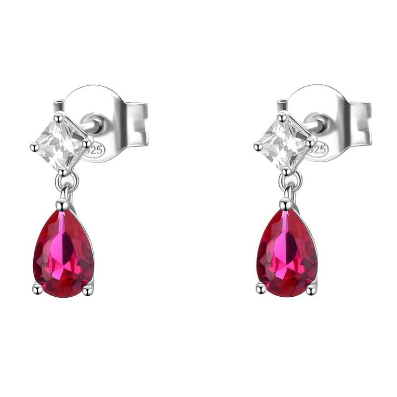 Stříbrné visací náušnice s kubickou zirkonií Passion Ruby Fancy FPR119 Brosway Stříbrné visací náušnice s kubickou zirkonií Passion Ruby Fancy FPR119 Brosway