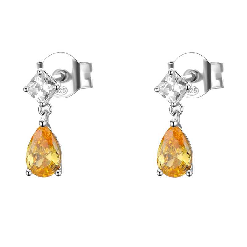 Stříbrné visací náušnice s kubickou zirkonií Energy Yellow Fancy FEY100 Brosway Stříbrné visací náušnice s kubickou zirkonií Energy Yellow Fancy FEY100 Brosway