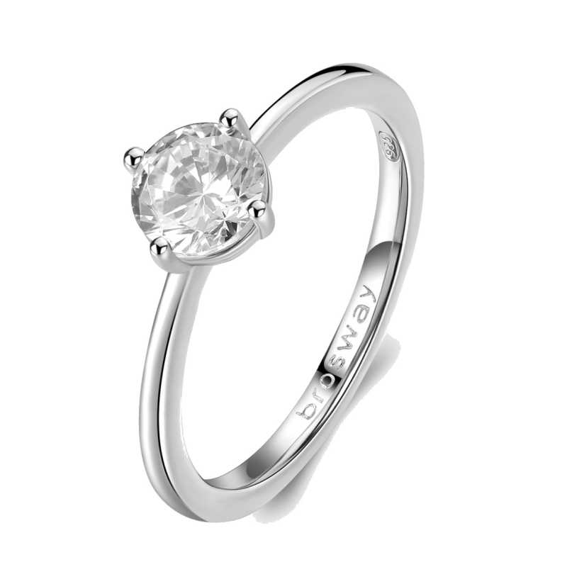 Slušivý stříbrný prsten pro ženy Fancy Infinite White FIW77 Brosway / Obvod: 52 mm - 52 mm Slušivý stříbrný prsten pro ženy Fancy Infinite White FIW77 Brosway / Obvod: 52 mm - 52 mm