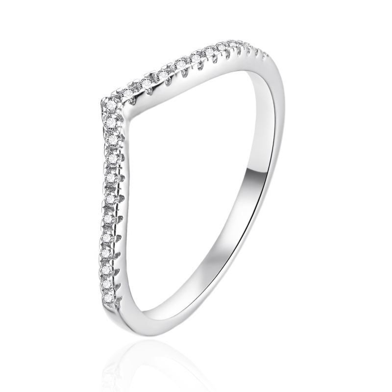 Elegantní stříbrný prsten se zirkony AGT-R41W Agato / Obvod: 58 mm - 58 mm Elegantní stříbrný prsten se zirkony AGT-R41W Agato / Obvod: 58 mm - 58 mm