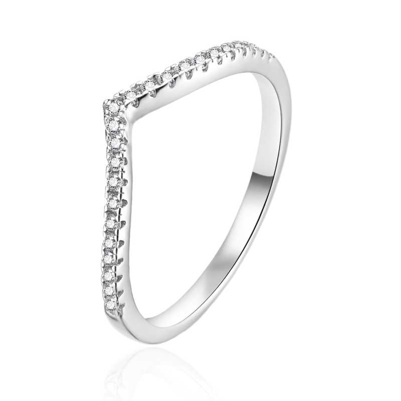 Elegantní stříbrný prsten se zirkony AGT-R41W Agato / Obvod: 60 mm - 60 mm Elegantní stříbrný prsten se zirkony AGT-R41W Agato / Obvod: 60 mm - 60 mm