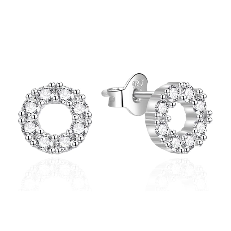 Elegantní stříbrné náušnice se zirkony AGT-E020PW Agato Elegantní stříbrné náušnice se zirkony AGT-E020PW Agato