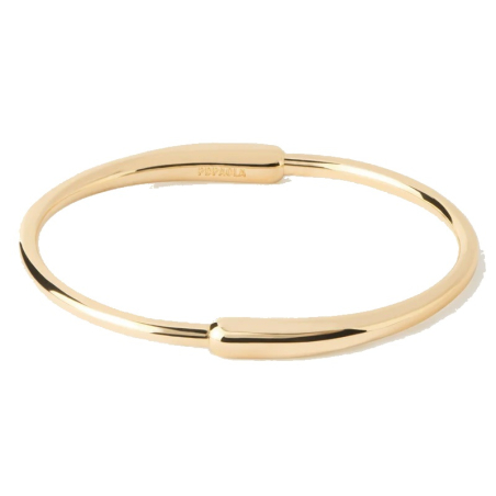 Pevný pozlacený náramek Loop Essentials PU01-851 Pdpaola / Průměr: 6 cm