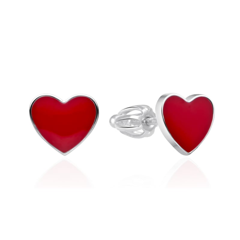 Stříbrné náušnice pecky Srdíčka AGT-E125S Agato