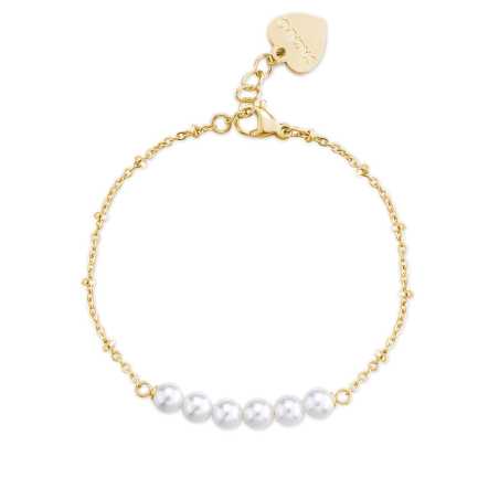 Elegantní pozlacený náramek s perlami Wisdom SWI20 S Agapo