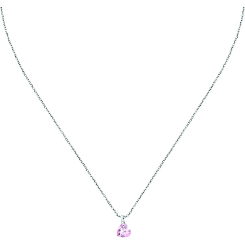 Něžný stříbrný náhrdelník s růžovým srdíčkem Silver LPS10AWV33 La Petite Story Něžný stříbrný náhrdelník s růžovým srdíčkem Silver LPS10AWV33 La Petite Story