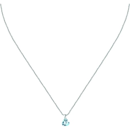 Něžný stříbrný náhrdelník s modrým srdíčkem Silver LPS10AWV32 La Petite Story