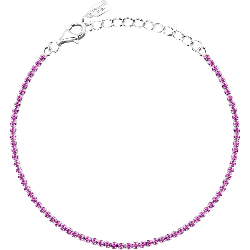 Stříbrný tenisový náramek s růžovými zirkony Silver LPS05AWV65 La Petite Story Stříbrný tenisový náramek s růžovými zirkony Silver LPS05AWV65 La Petite Story