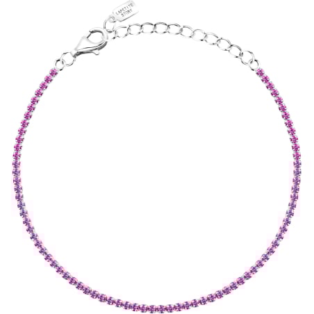 Stříbrný tenisový náramek s růžovými zirkony Silver LPS05AWV65 La Petite Story