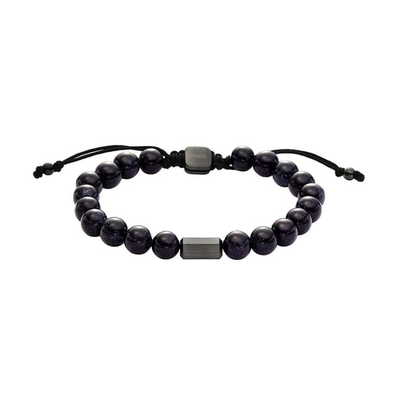 Moderní pánský korálkový náramek JF04819060 Fossil