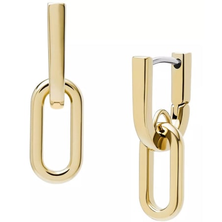 Pozlacené náušnice s přívěsky JF04780710 Fossil