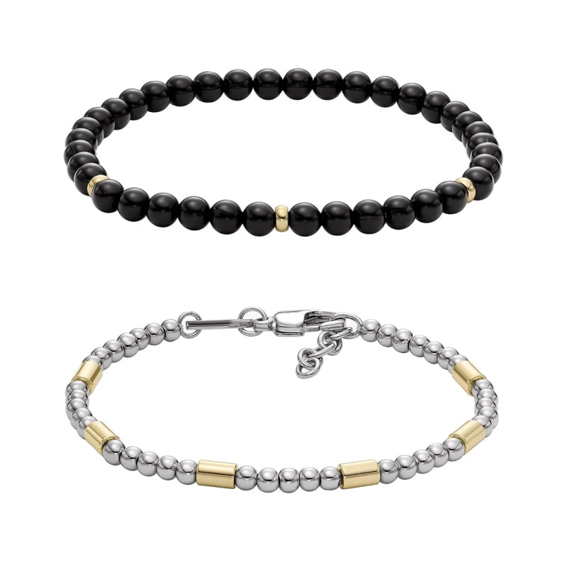 Stylový set pánských korálkový náramků JGFTSET1105 Fossil