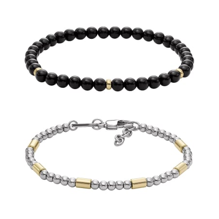 Stylový set pánských korálkový náramků JGFTSET1105 Fossil