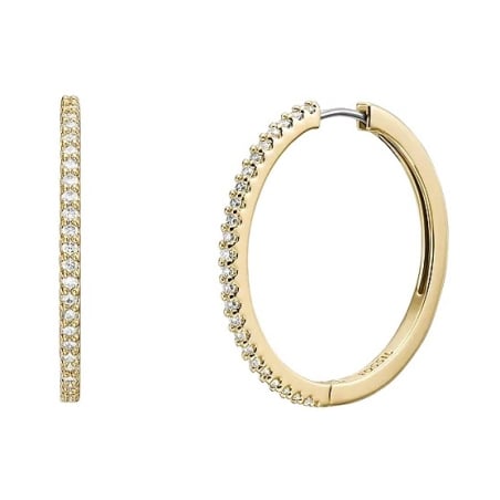 Elegantní pozlacené kruhy Ellis JA7261710 Fossil