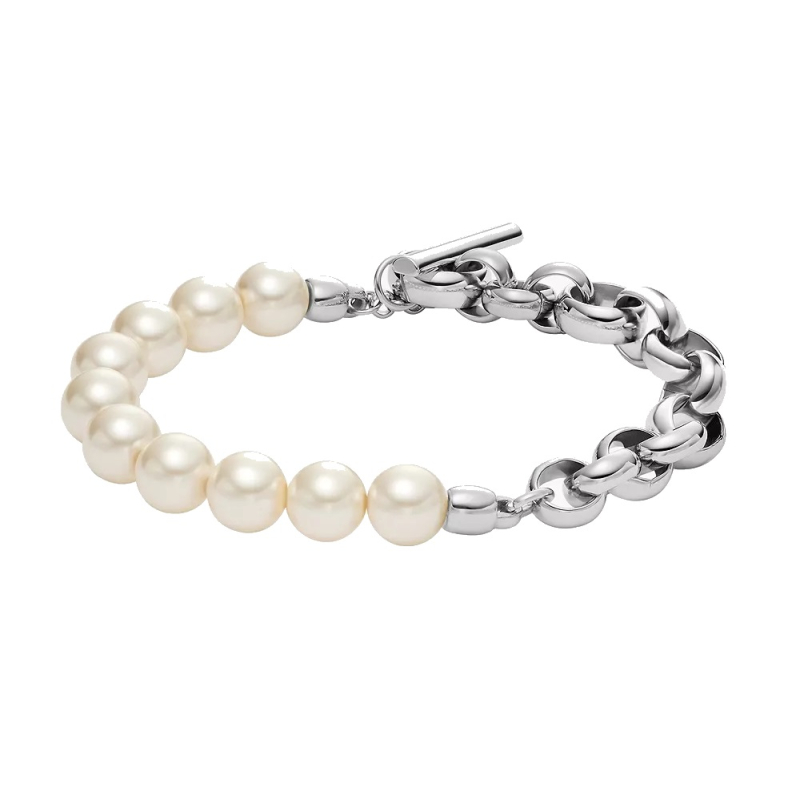 Elegantní náramek s umělými perlami Heritage JOF01144040 Fossil Elegantní náramek s umělými perlami Heritage JOF01144040 Fossil