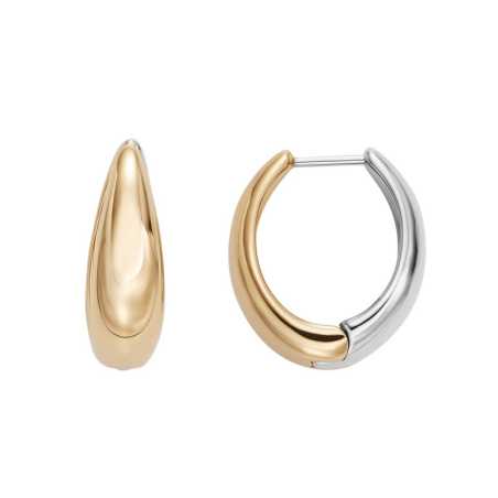 Miminalistické kruhové bicolor náušnice Linje Modern SKJ1819998 Skagen