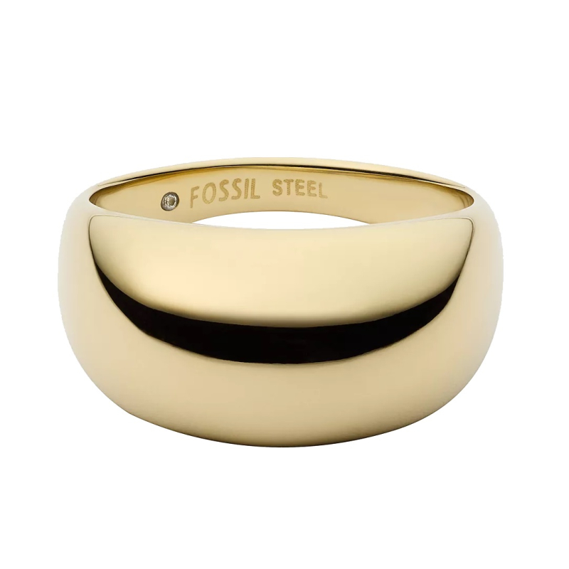 Výrazný pozlacený prsten pro ženy Ellis JF04746710 Fossil / Obvod: 54 mm - 54 mm Výrazný pozlacený prsten pro ženy Ellis JF04746710 Fossil / Obvod: 54 mm - 54 mm