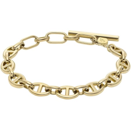 Krásný pozlacený náramek z oceli JF04759710 Fossil