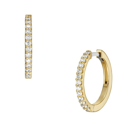 Nadčasové pozlacené kruhy All Stacked Up JA7215710 Fossil