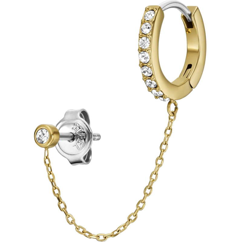 Módní pozlacená náušnice s krystaly Ellis JF04594710 Fossil Módní pozlacená náušnice s krystaly Ellis JF04594710 Fossil